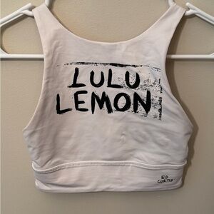 Lululemon And Ed Curtis Collab, Highneck Longline Energy Bra Size 2
